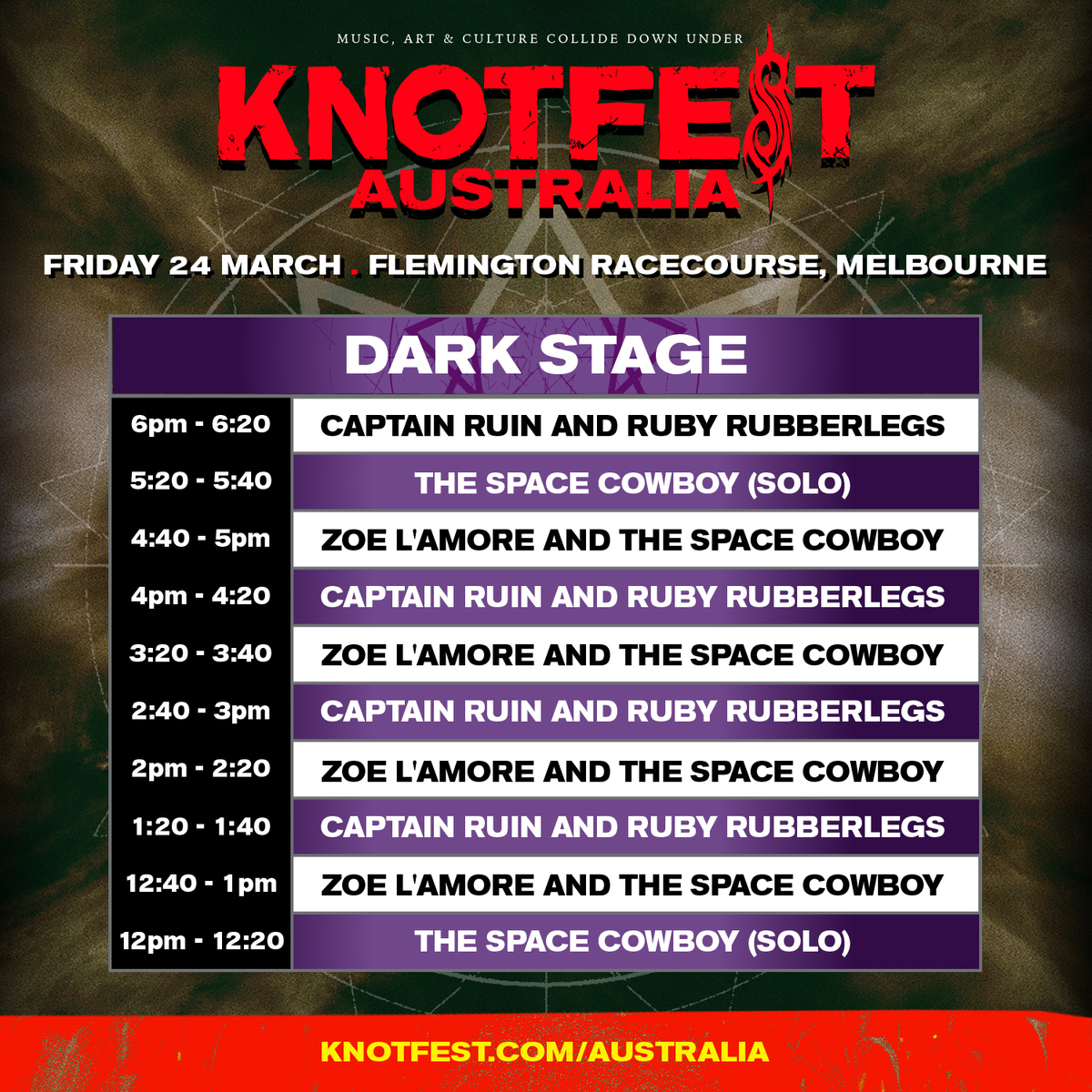 Mar 24, 2023 Knotfest Australia 2023 (Melbourne) at Flemington Racecourse Flemington, Victoria