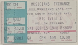 Big Twist & The Mellow Fellows on Oct 15, 1988 [676-small]