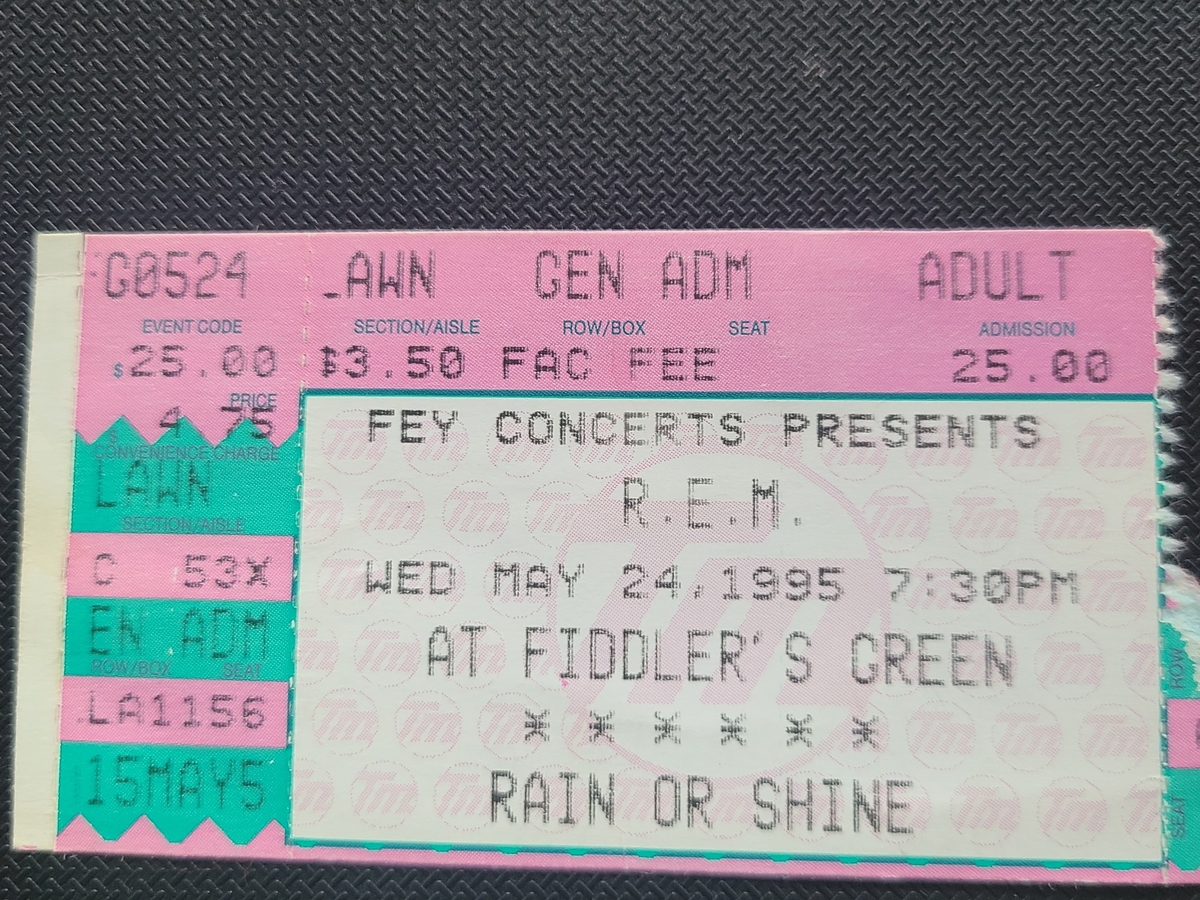 REM Concert & Tour History Concert Archives