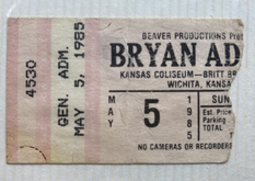 Bryan Adams / Autograph on May 5, 1985 [928-small]