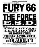 Fury 66 / The Force / E.S.D. / Diseptikons / Klinefelter on Apr 24, 1998 [202-small]