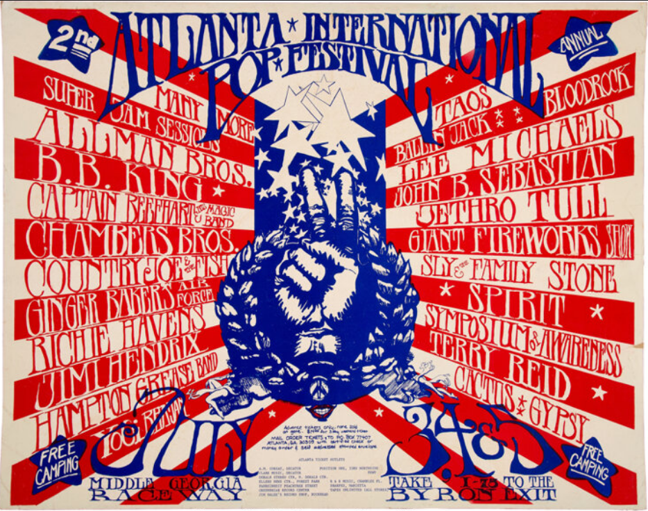 Jul 03, 1970 Atlanta International Pop Festival 1970 at Middle