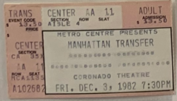 The Manhattan Transfer on Dec 3, 1982 [944-small]