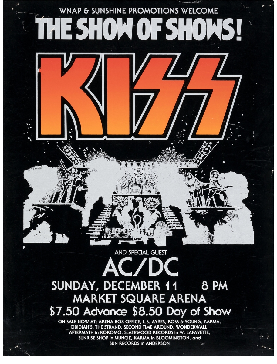 KISS's 1977 Concert & Tour History Concert Archives