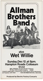 Allman Brothers Band / Wet Willie on Dec 12, 1971 [712-small]