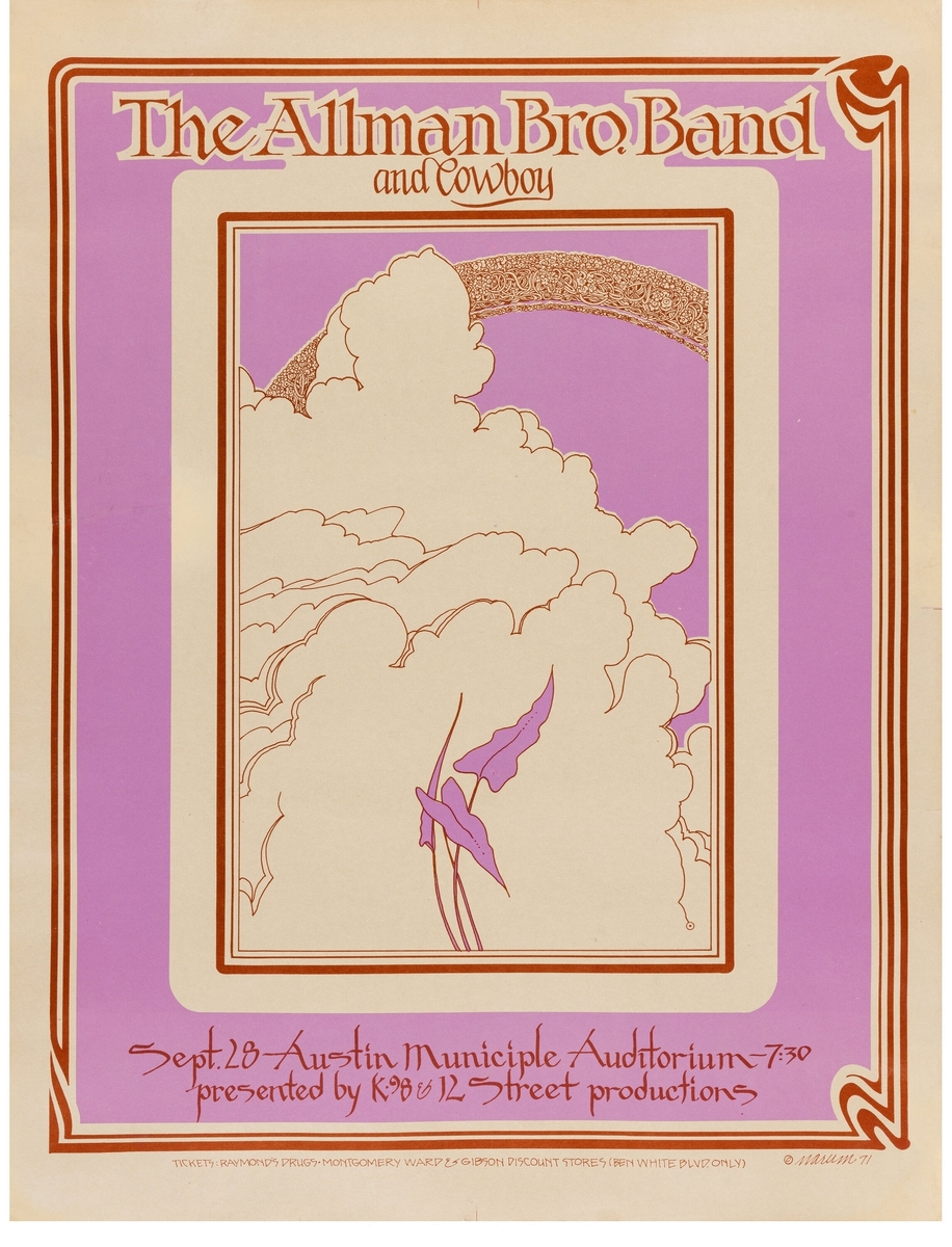 Allman Brothers Band's 1971 Concert & Tour History | Concert Archives