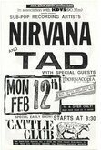 Nirvana / Tad / Thornacopia on Feb 12, 1990 [768-small]