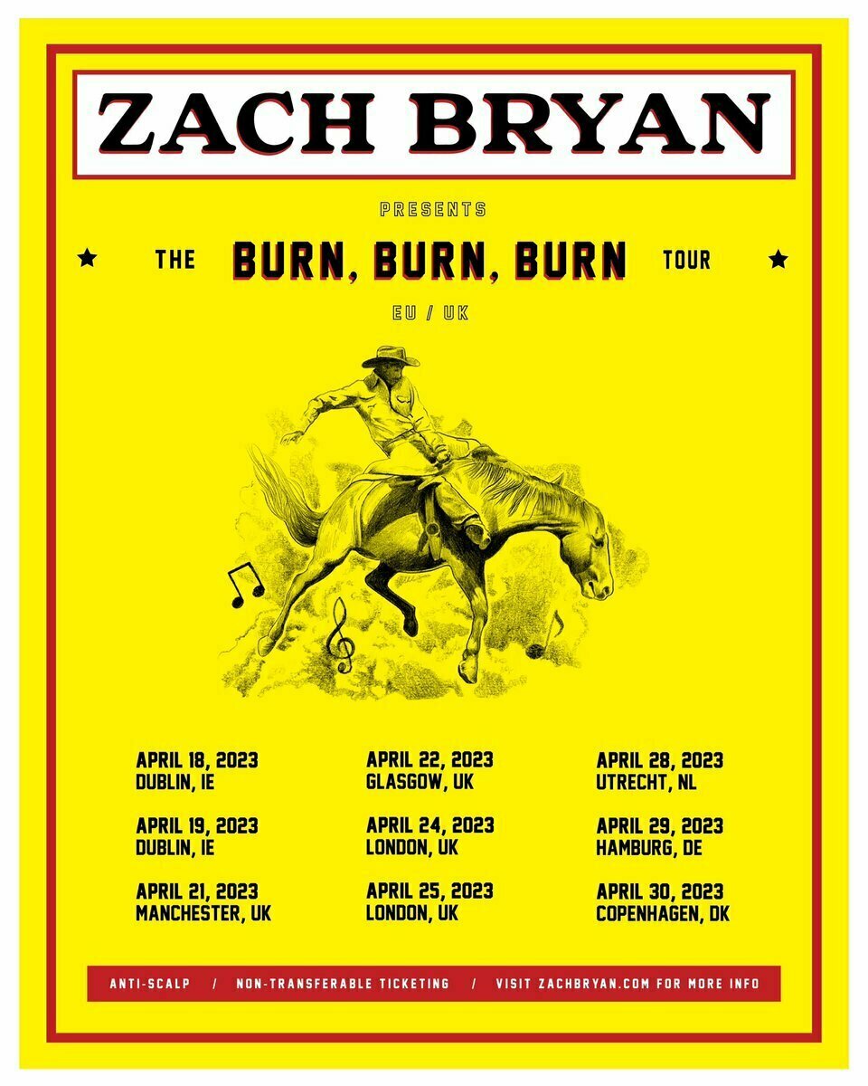 Zach Bryan Tour Europe