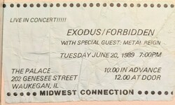 Exodus / forbidden / Metal Reign on Jun 20, 1988 [157-small]