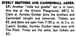 cannonball adderly / Everly Brothers / Aynsley Dunbar on Apr 18, 1969 [233-small]