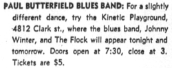 Paul Butterfield Blues Band / Johnny Winter / the flock on Aug 15, 1969 [370-small]