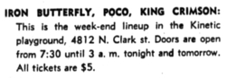 iron butterfly / King Crimson / Poco on Nov 7, 1969 [392-small]