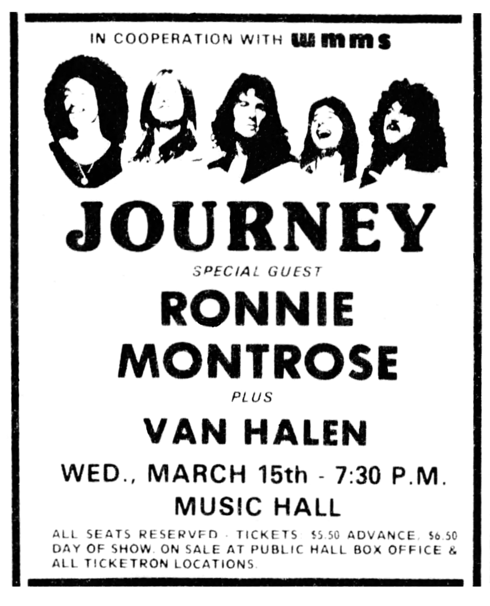Montrose Concert & Tour History Concert Archives