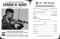 Edward W. Hardy - Classical, Pop & Original Works (Program, pages 1-2, April 29, 2023), tags: Edward W. Hardy, Courtney Caston, Jordan Ortman, Denver, Colorado, United States, Setlist, First Unitarian Society Of Denver - Edward W. Hardy / Courtney Caston / Jordan Ortman on Apr 29, 2023 [677-small]