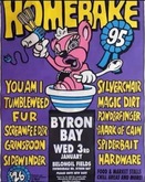 1995 Homebake Festival Poster @Belongil Fields Byron Bay Australia , tags: "Homebake Music, Film & Arts Festival", Byron Bay, New South Wales, Australia, Gig Poster, Belongil Fields - "Homebake Music, Film & Arts Festival" on Jan 3, 1995 [918-small]