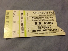 B B King / Big Twist & The Mellow Fellows on Nov 13, 1985 [699-small]