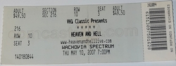 Heaven and Hell / Megadeth / Machine Head on May 10, 2007 [238-small]
