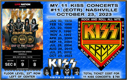 My KISSTORY - KISS Concert #11 (EOTR) Nashville, tags: KISS, Nashville, Tennessee, United States, Ticket - KISS / Amber Wild on Oct 23, 2023 [278-small]