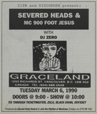 Severed Heads / MC 900 Ft Jesus with DJ Zero on Mar 6, 1990 [784-small]