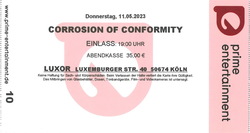 tags: Corrosion Of Conformity, Plainride, Cologne, North Rhine-Westphalia, Germany, Ticket, Luxor  - Corrosion Of Conformity / Plainride on May 11, 2023 [929-small]