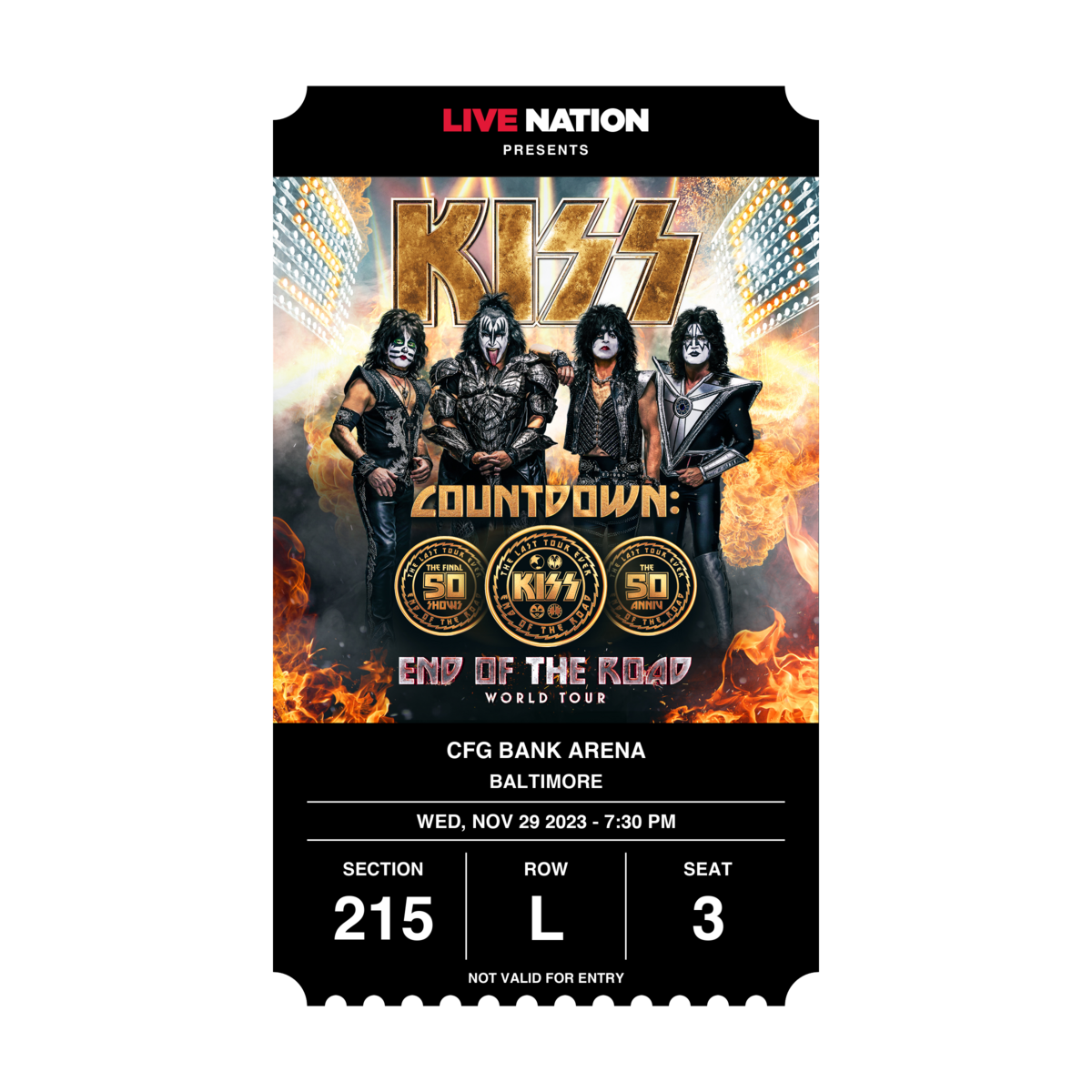 Concert History of CFG Bank Arena Baltimore, Maryland, United States