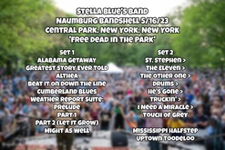 Setlist posted on Facebook, Stella Blue's Band on May 16, 2023 [493-small]