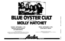 Blue Oyster Cult / Molly Hatchet / Michael Des Barres on Sep 5, 1980 [877-small]