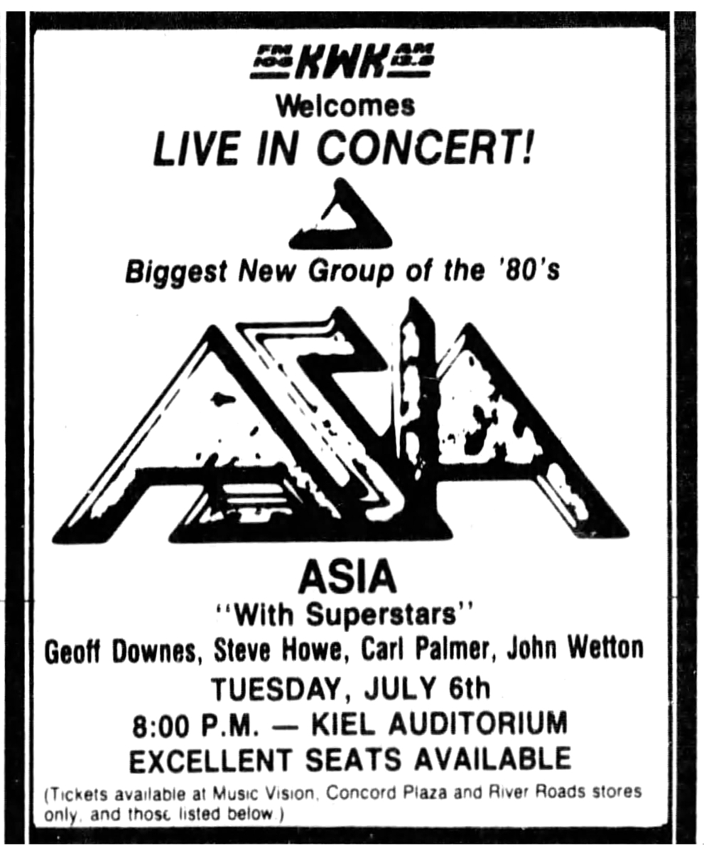 Asia Concert & Tour History (Updated for 2025) Concert Archives