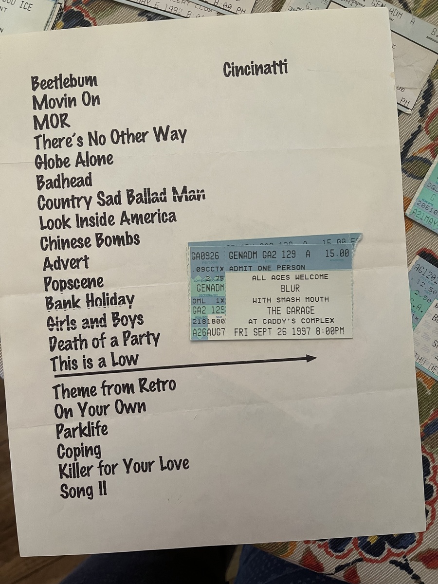 Concert History of The Garage at Caddy’s Complex Cincinnati, Ohio