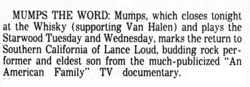 Van Halen / The Mumps on May 29, 1977 [597-small]