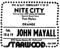 Nite City / Van Halen / Orange on Feb 11, 1977 [622-small]