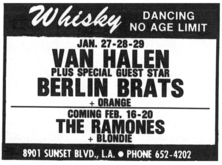 Van Halen / Berlin Brats / Orange on Jan 27, 1977 [633-small]