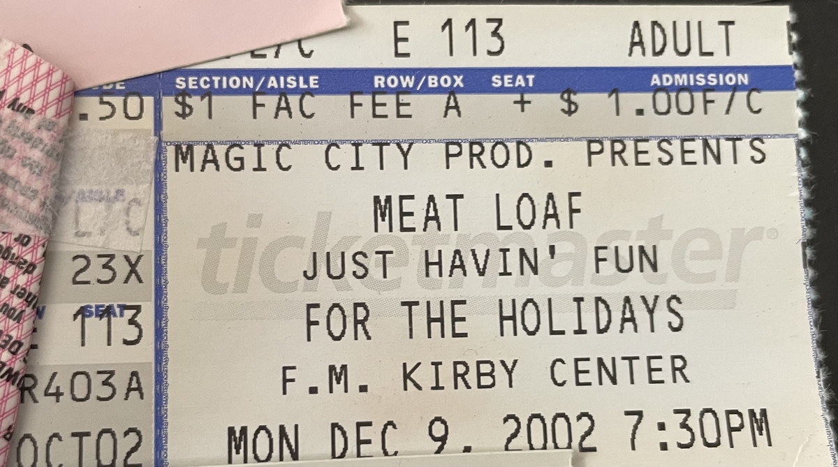 Meat Loaf Concert & Tour History Concert Archives