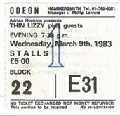 tags: Ticket - Thin Lizzy / Mama's Boys on Mar 9, 1983 [078-small]