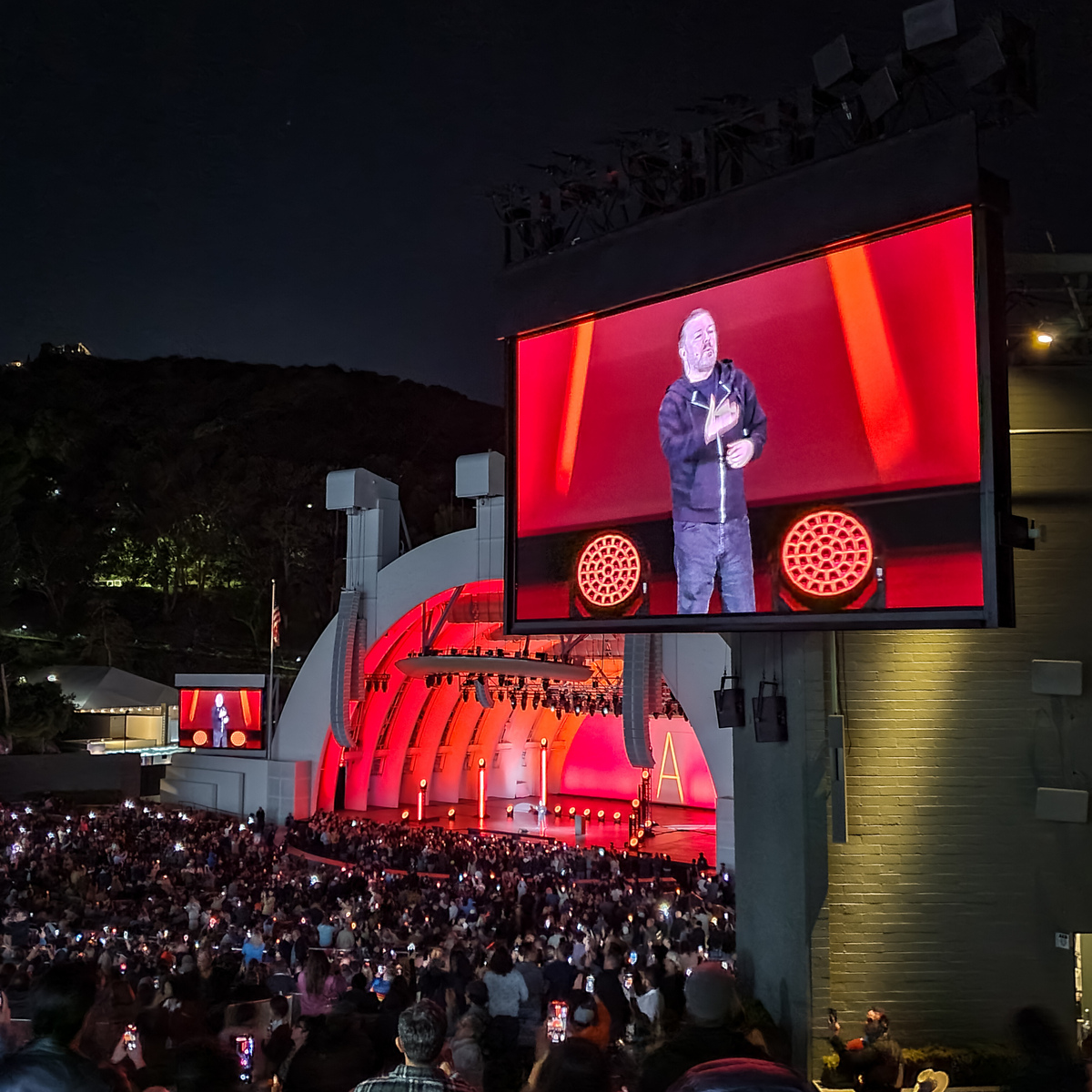 May 06, 2023: Ricky Gervais at Hollywood Bowl Los Angeles, California