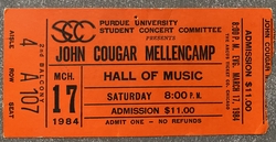 John Mellencamp / Dan Ross and The Brunettes on Mar 17, 1984 [377-small]