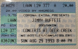 Jimmy Buffet and the Coral Reefer Band on Aug 29, 1993 [385-small]