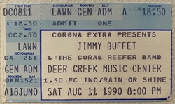Jimmy Buffet and the Coral Reefer Band on Aug 11, 1990 [388-small]
