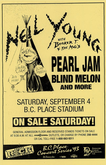 Neil Young / Booker T. & The MG's / Pearl Jam / Blind Melon on Sep 4, 1993 [401-small]