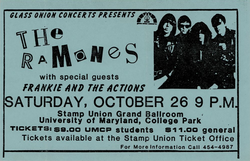 Ramones / Frankie And The Actions on Oct 26, 1985 [413-small]