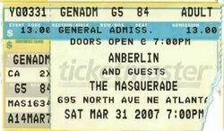 Comeback Kid / Anberlin / It Dies Today on Mar 31, 2007 [517-small]