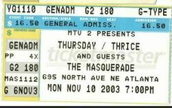 Thursday / Thrice / Coheed and Cambria on Nov 10, 2003 [518-small]
