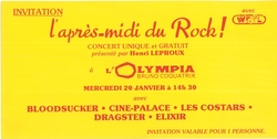 Elixir / Dragster / Bloodsucker / Les Costars / Ciné-Palace on Jan 20, 1982 [161-small]