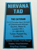 Nirvana / Tad / Cateran on Oct 27, 1989 [719-small]