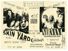 Nirvana / Chemical People / Granfaloon Bus / Melvins on Aug 19, 1990 [938-small]