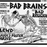 Bad Brains / Bad Religion / Lewd / Jody Fosters’s Army on Mar 12, 1982 [084-small]