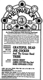 Grateful Dead / Joe Cocker / The Tribe on Jul 11, 1969 [478-small]