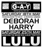 tags: Deborah Harry, London, England, U.K, Gig Poster, Advertisement, G-A-Y at the Astoria - Deborah Harry on May 18, 2002 [595-small]