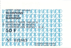 Scorpions / Badge on Mar 6, 1982 [417-small]