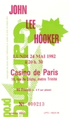 John Lee Hooker  / The Coast To Coast Blues Band on May 24, 1982 [449-small]